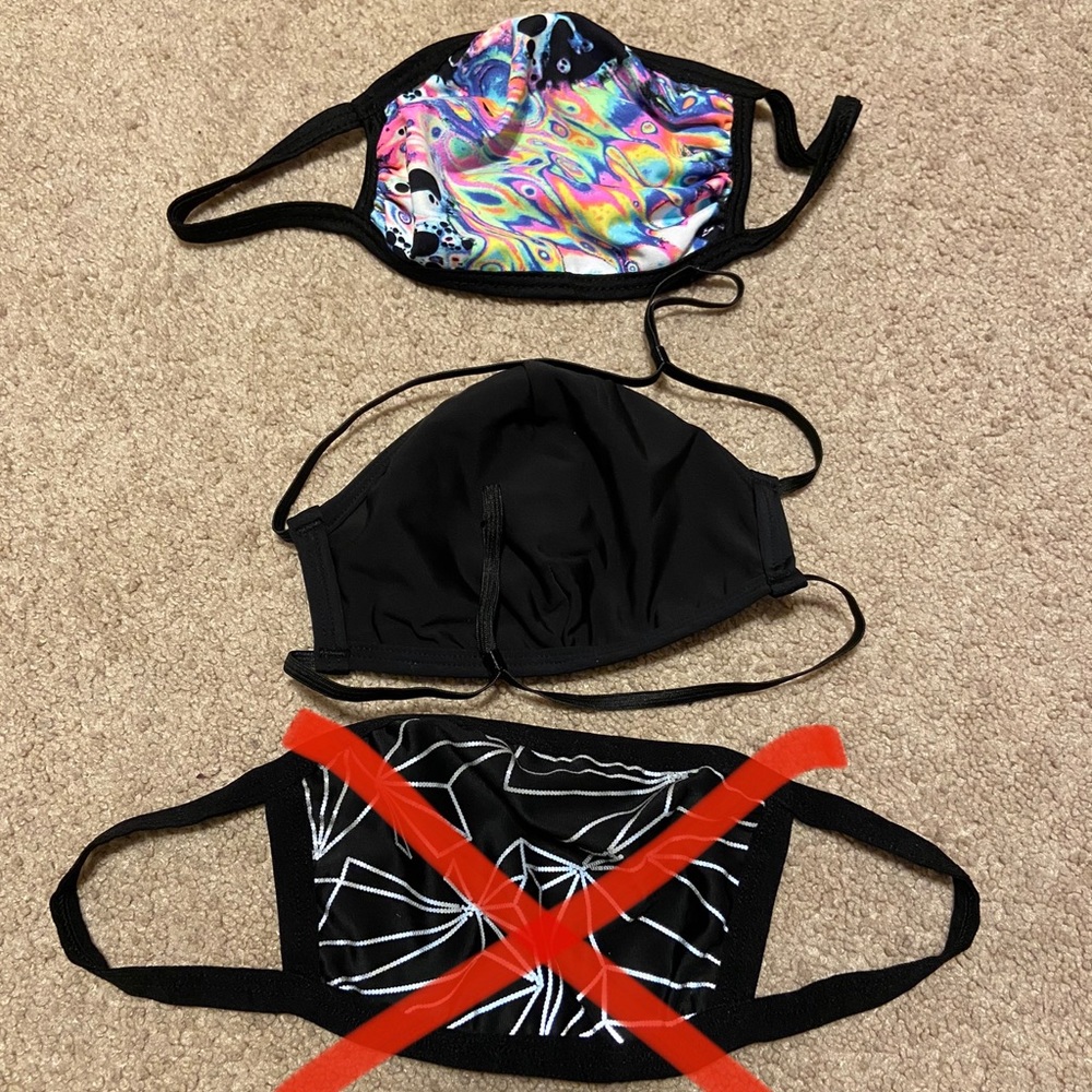 BRAND NEW (Just tried on but washed) Masks - 2